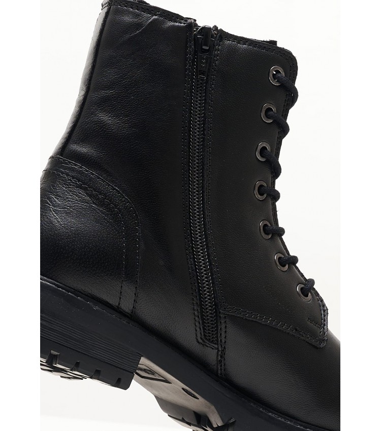 Women Boots 25219 Black Leather S.Oliver