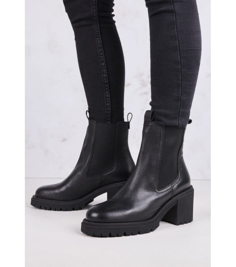Women Boots 25416 Black Leather S.Oliver