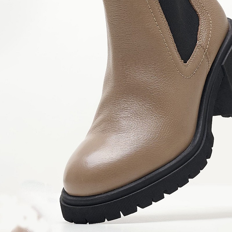 Women Boots 25416 Taupe Leather S.Oliver