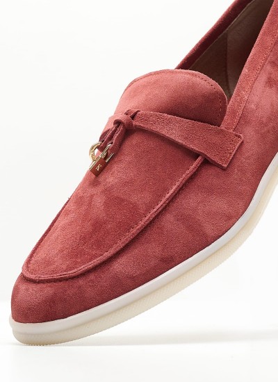 Women Moccasins A.500 Bordo Buckskin Komis and Komis