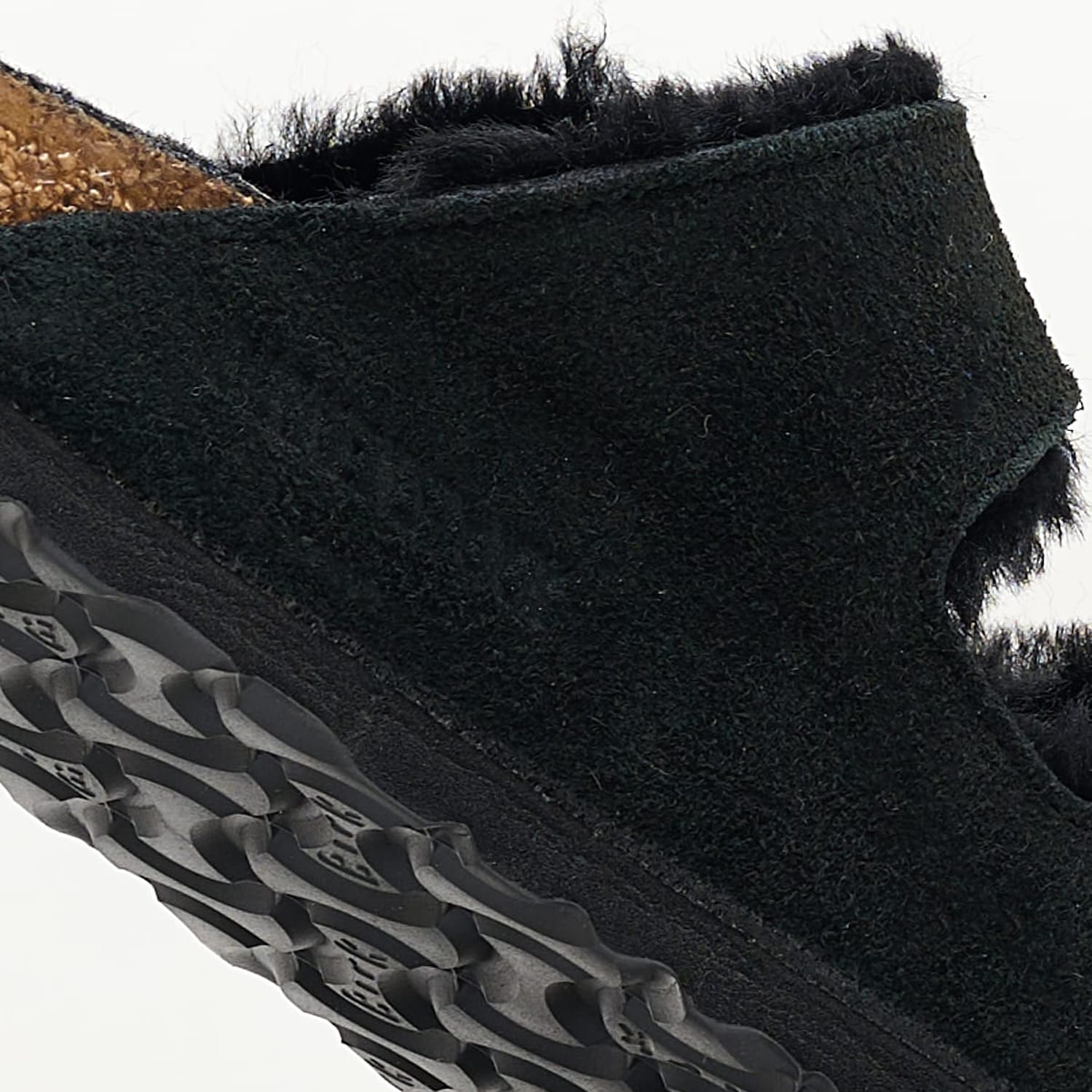 Γυναικεία Flats Arizona.Shearling Μαύρο Δέρμα Καστόρι Birkenstock Γυναικεία Flats Arizona.Shearling Μαύρο Δέρμα Καστόρι Birkenstock