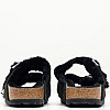 Γυναικεία Flats Arizona.Shearling Μαύρο Δέρμα Καστόρι Birkenstock Γυναικεία Flats Arizona.Shearling Μαύρο Δέρμα Καστόρι Birkenstock