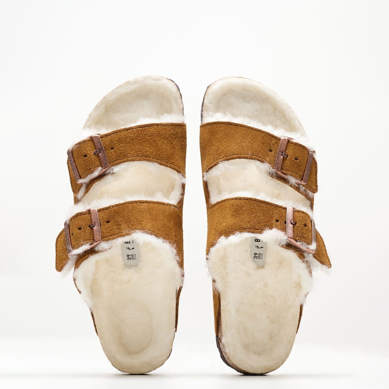 Γυναικεία Flats Arizona.Shea Καφέ Δέρμα Καστόρι Birkenstock