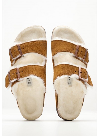 Women Sleepers Arizona.Shea Brown Buckskin Birkenstock