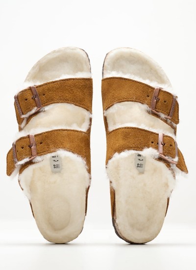 Γυναικεία Flats Gizeh.Big.Buckle Μαύρο Δέρμα Birkenstock