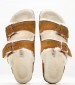 Γυναικεία Flats Arizona.Shea Καφέ Δέρμα Καστόρι Birkenstock