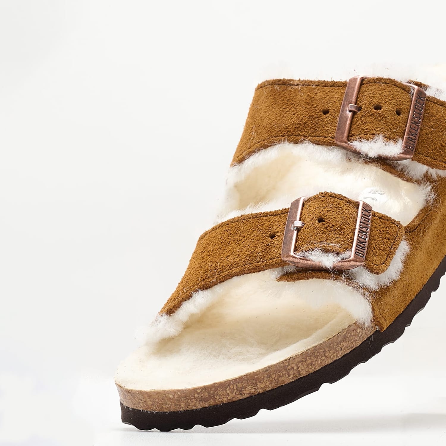 Γυναικεία Flats Arizona.Shea Καφέ Δέρμα Καστόρι Birkenstock