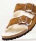 Γυναικεία Flats Arizona.Shea Καφέ Δέρμα Καστόρι Birkenstock