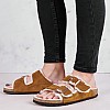 Γυναικεία Flats Arizona.Shea Καφέ Δέρμα Καστόρι Birkenstock Γυναικεία Flats Arizona.Shea Καφέ Δέρμα Καστόρι Birkenstock