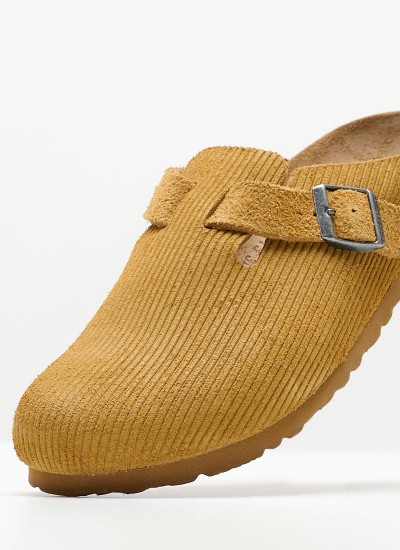 Γυναικεία Flats Gizeh.BS Ανθρακί Δέρμα Birkenstock