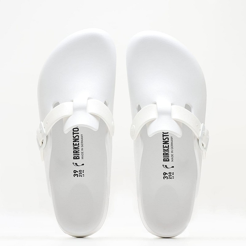 Women Flip Flops & Sandals Boston.Ev White Rubber Birkenstock