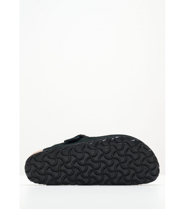 Γυναικεία Mules Boston.Shea Μαύρο Δέρμα Καστόρι Birkenstock