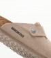 Men Home Slippers Boston.Syn Taupe ECOsuede Birkenstock