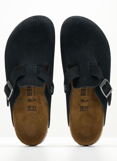 Γυναικεία Flats Gizeh.BS Ανθρακί Δέρμα Birkenstock