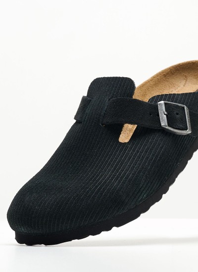 Γυναικεία Flats Gizeh.BS Ανθρακί Δέρμα Birkenstock