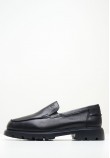 Men Moccasins 11705 Black Leather 24HRS