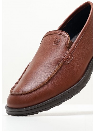 Men Moccasins Waxy.Polaris Brown Leather Sebago