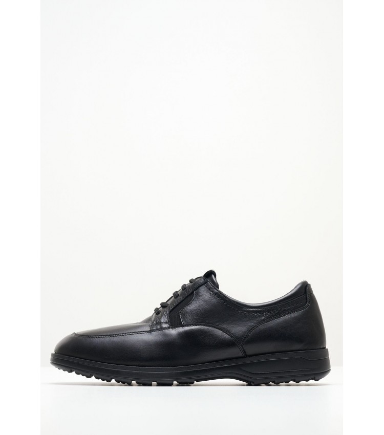 Men Shoes 11722 Black Leather 24HRS