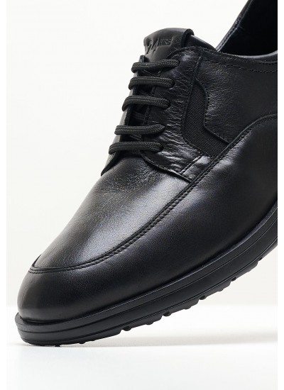 Men Shoes 11722 Black Leather 24HRS