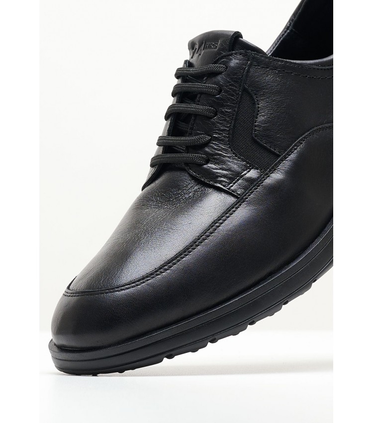 Men Shoes 11722 Black Leather 24HRS