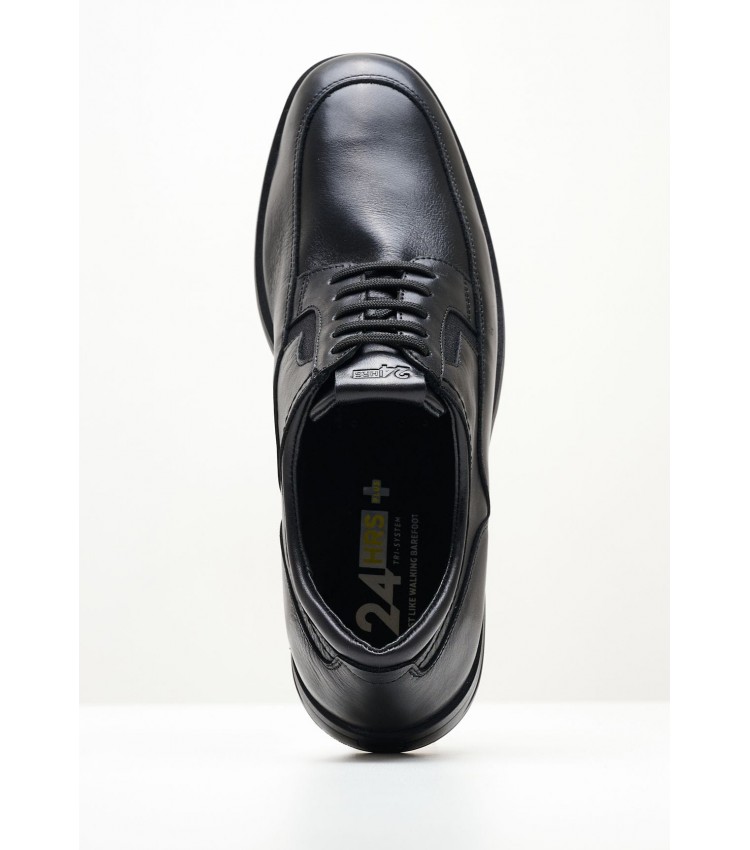 Men Shoes 11722 Black Leather 24HRS