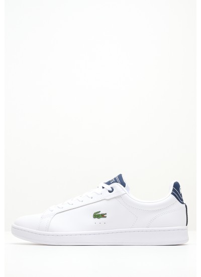 Ανδρικά Παπούτσια Casual Carnaby.2231 Άσπρο Δέρμα Lacoste