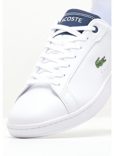 Ανδρικά Παπούτσια Casual Carnaby.2231 Άσπρο Δέρμα Lacoste