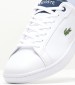 Ανδρικά Παπούτσια Casual Carnaby.2231 Άσπρο Δέρμα Lacoste