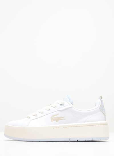 Γυναικεία Παπούτσια Casual Court.Zero Μπεζ Δέρμα Lacoste