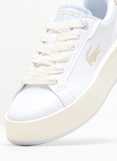 Γυναικεία Παπούτσια Casual Court.Zero Μπεζ Δέρμα Lacoste
