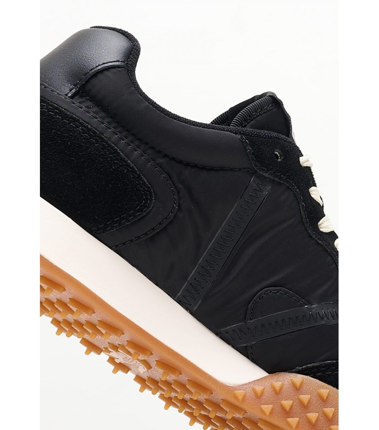 Women Casual Shoes Deluxe.3 Black Buckskin Lacoste