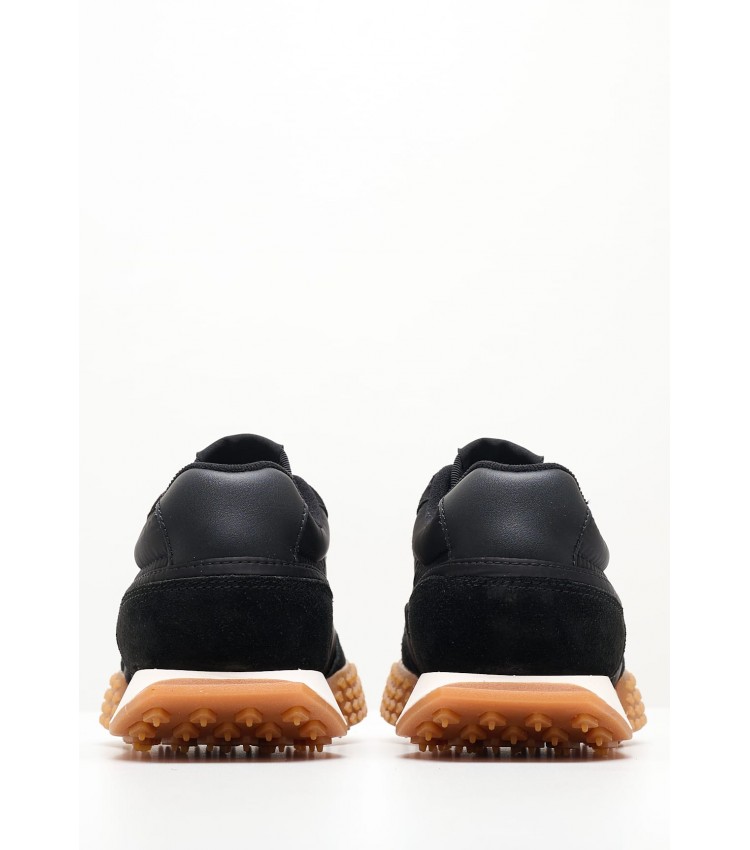 Women Casual Shoes Deluxe.3 Black Buckskin Lacoste