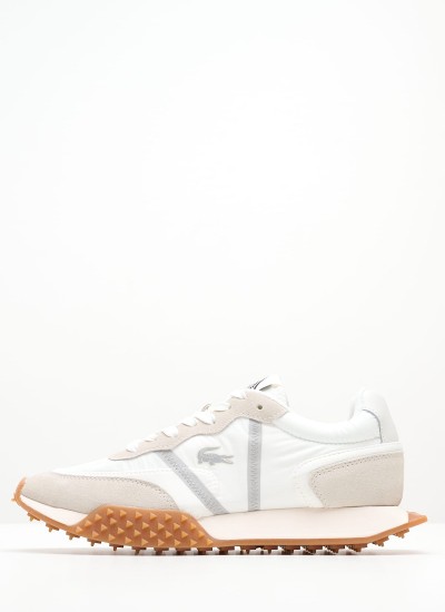 Γυναικεία Παπούτσια Casual Court.Zero Μπεζ Δέρμα Lacoste