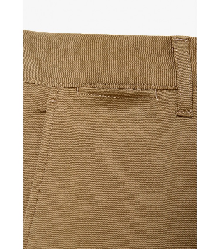 Men Pants HH2661 Beige Cotton Lacoste