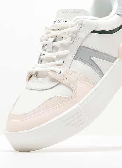 Γυναικεία Παπούτσια Casual Court.Zero Μπεζ Δέρμα Lacoste