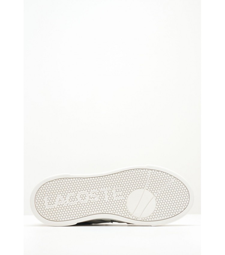 Γυναικεία Παπούτσια Casual L002.Cfa.2 Άσπρο Δέρμα Lacoste