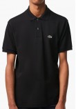 Men T-Shirts L1212 Black Cotton Lacoste