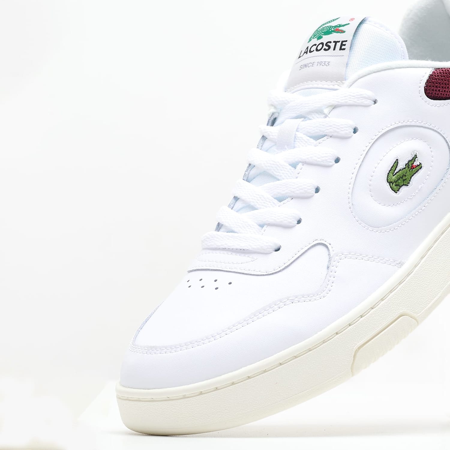 Ανδρικά Παπούτσια Casual Lineset.2231 Άσπρο Δέρμα Lacoste