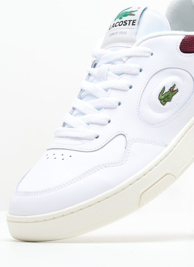 Men Casual Shoes Lineset.2231 White Leather Lacoste