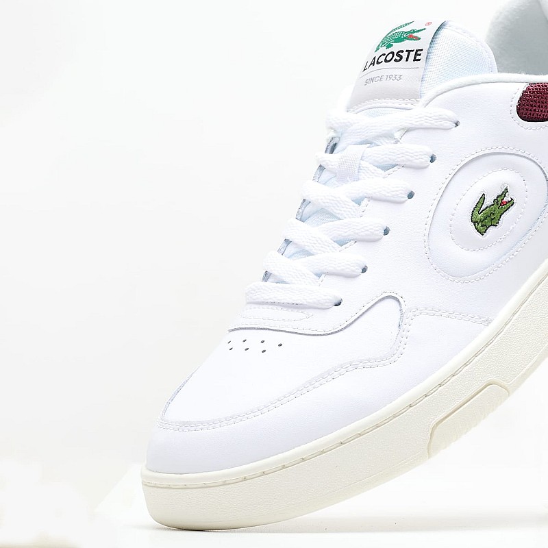 Men Casual Shoes Lineset.2231 White Leather Lacoste