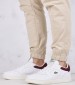 Men Casual Shoes Lineset.2231 White Leather Lacoste