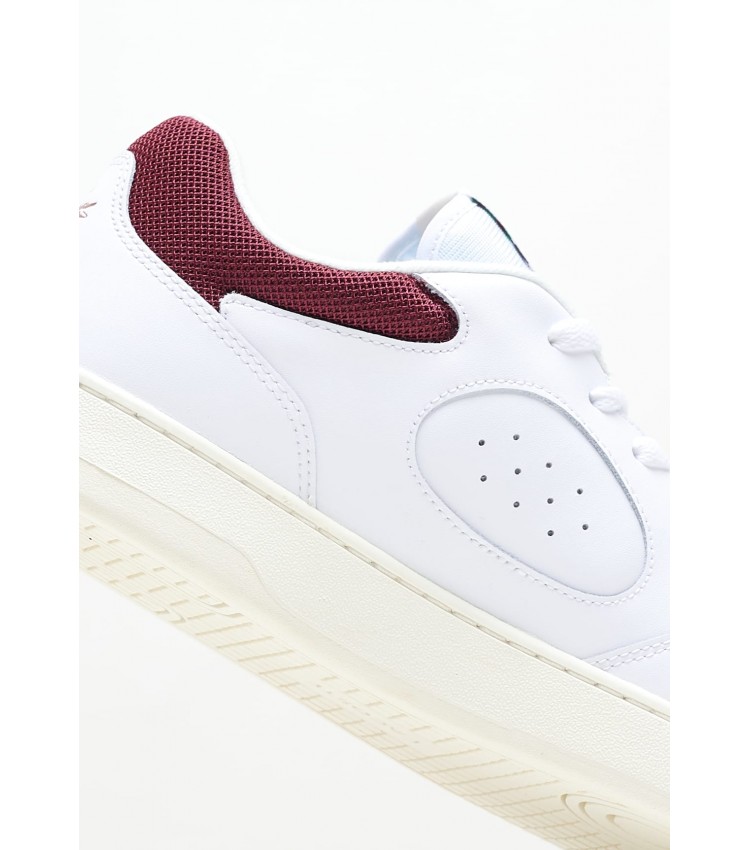 Men Casual Shoes Lineset.2231 White Leather Lacoste