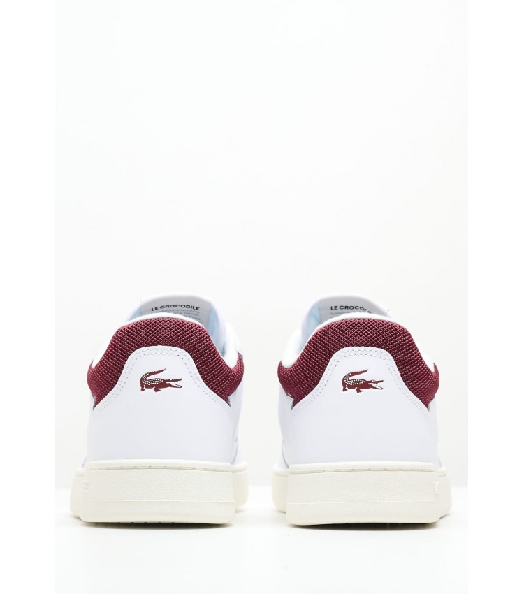 Men Casual Shoes Lineset.2231 White Leather Lacoste