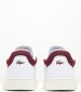 Ανδρικά Παπούτσια Casual Lineset.2231 Άσπρο Δέρμα Lacoste