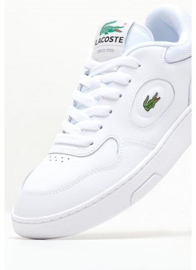 Γυναικεία Παπούτσια Casual Lineset1 Άσπρο Δέρμα Lacoste