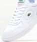 Women Casual Shoes Lineset1 White Leather Lacoste