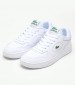 Women Casual Shoes Lineset1 White Leather Lacoste