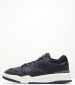Men Casual Shoes Lineshot1 Black Leather Lacoste