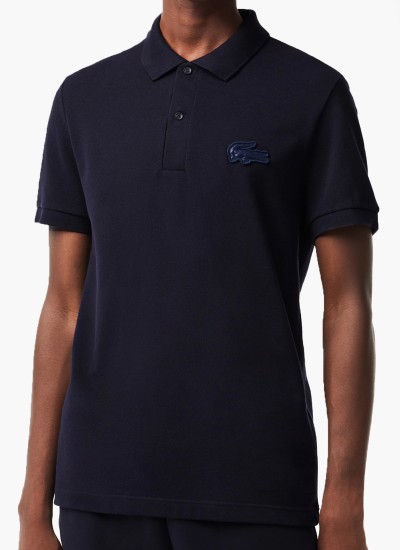 Ανδρικά Παντελόνια HH2661 Σκούρο Μπλε Βαμβάκι Lacoste