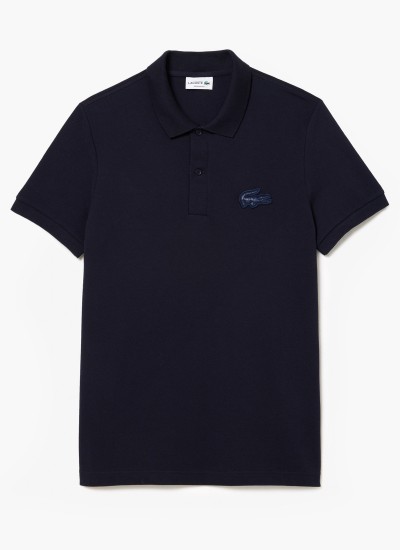 Ανδρικά Παντελόνια HH2661 Σκούρο Μπλε Βαμβάκι Lacoste
